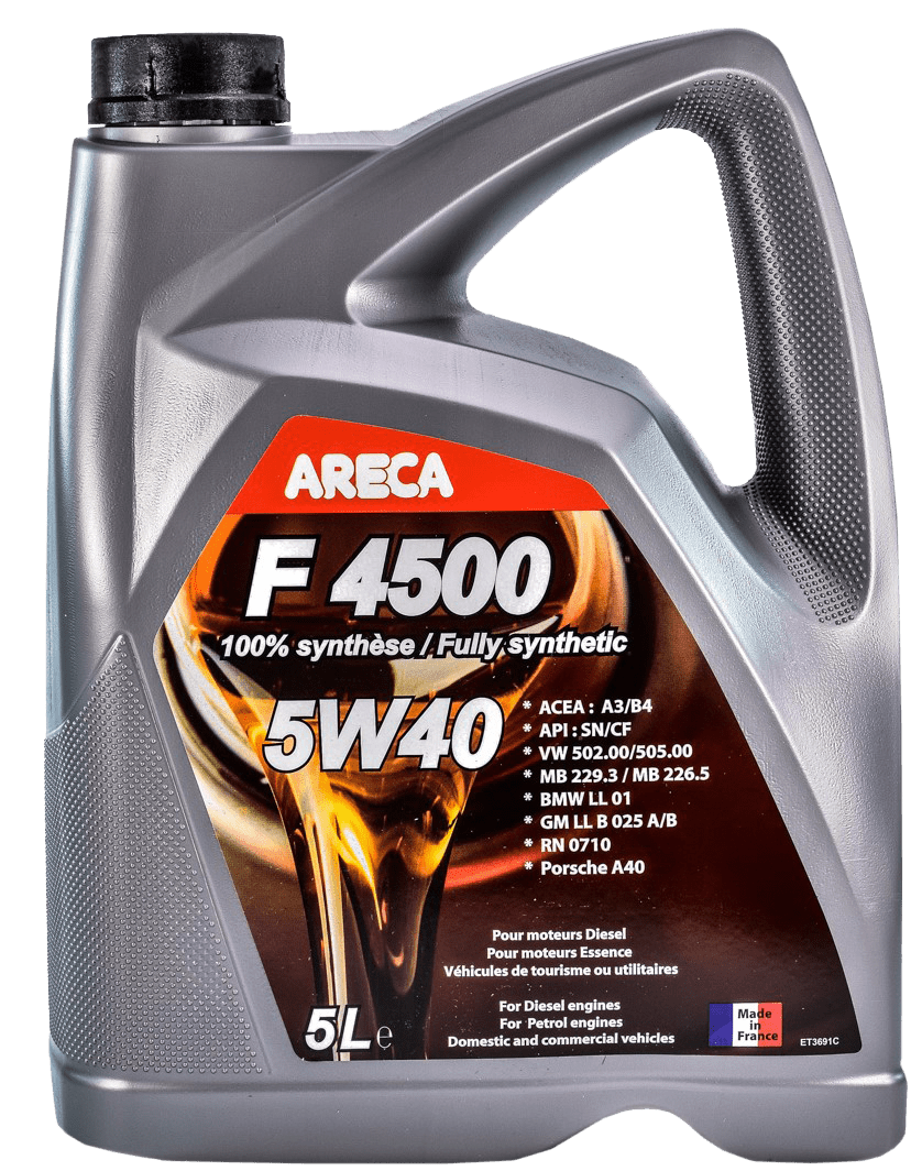 Моторное масло ARECA F4500 5W-40, 5л